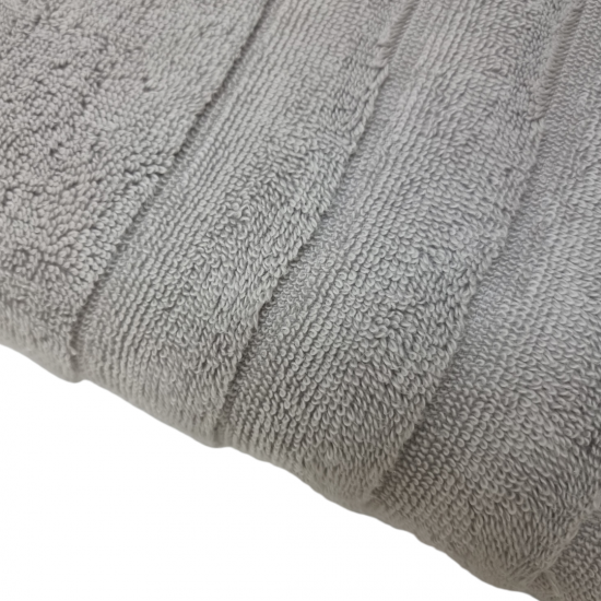 Grey Ribbed Luxury Bath Towels Grey Ribbed Luxury Bath Towels