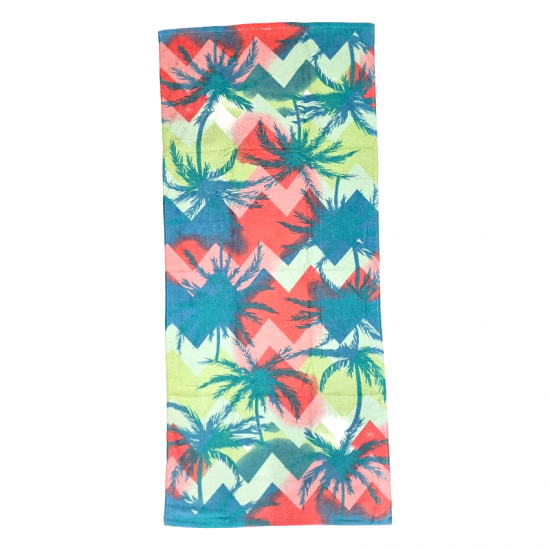 Zig Zag Palm Cotton Beach Towel Zig Zag Palm Cotton Beach Towel