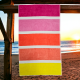 Luxurious Velour Stripe Beach Towels Imperfect Luxurious Velour Stripe Beach Towels Imperfect
