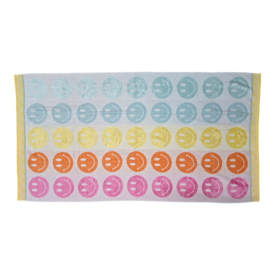 Smile Luxurious Velour Beach Towel Smile Luxurious Velour Beach Towel